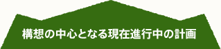 構想の中心となる現在進行中の計画